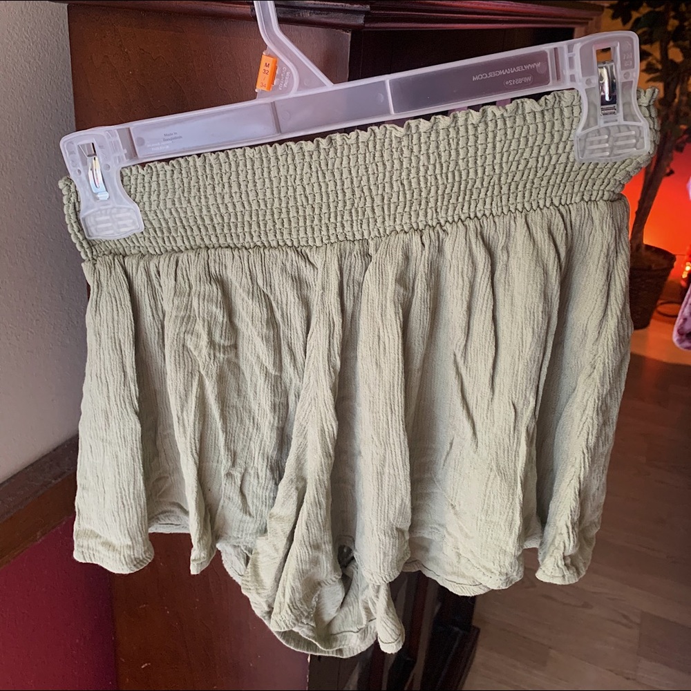 Flowy Olive Green shorts